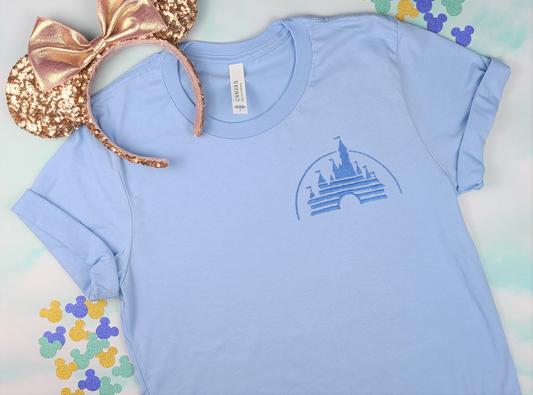 Vintage Disney Movie Castle Embroidered Tee