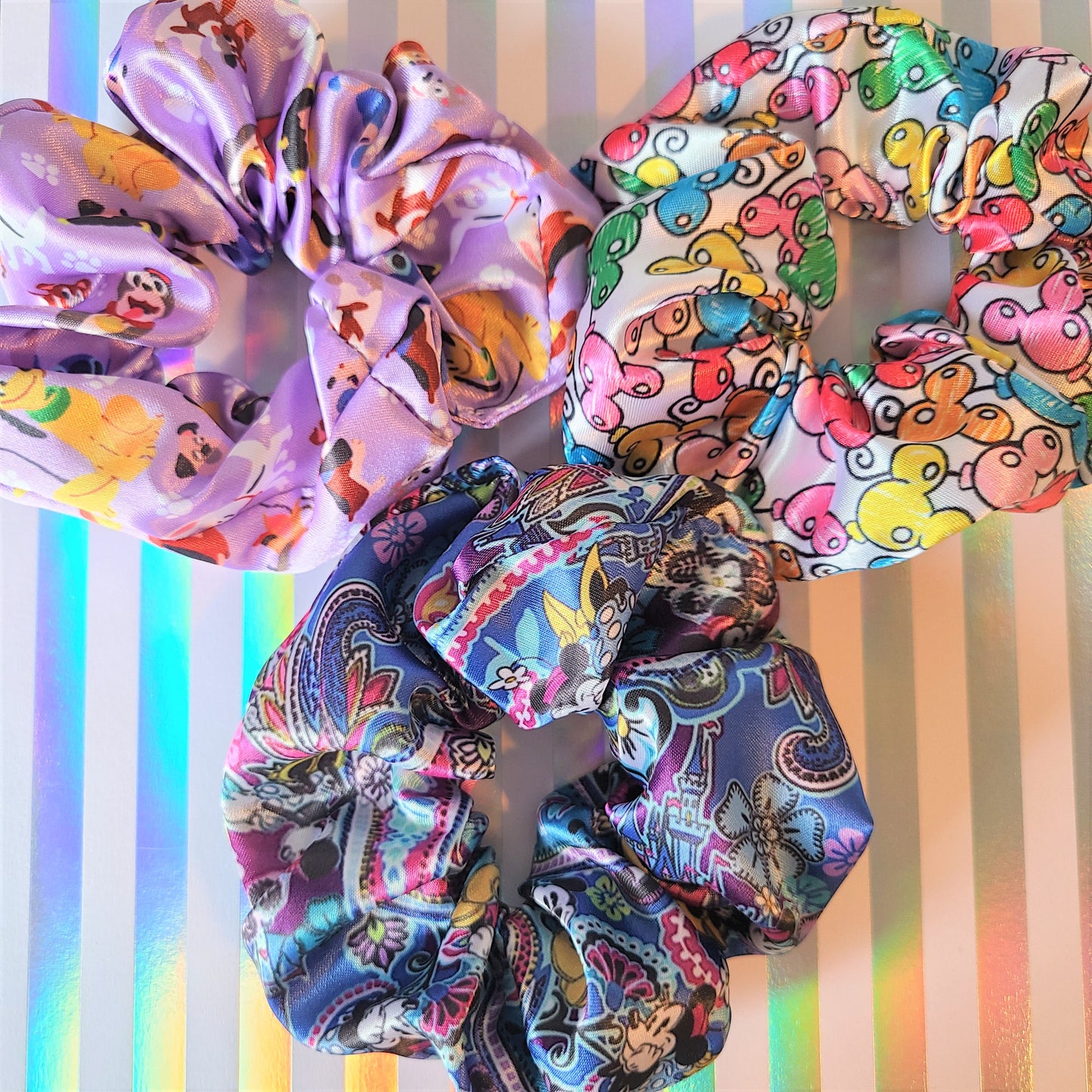 Vera Bradley Mickey and Minnie Scrunchie