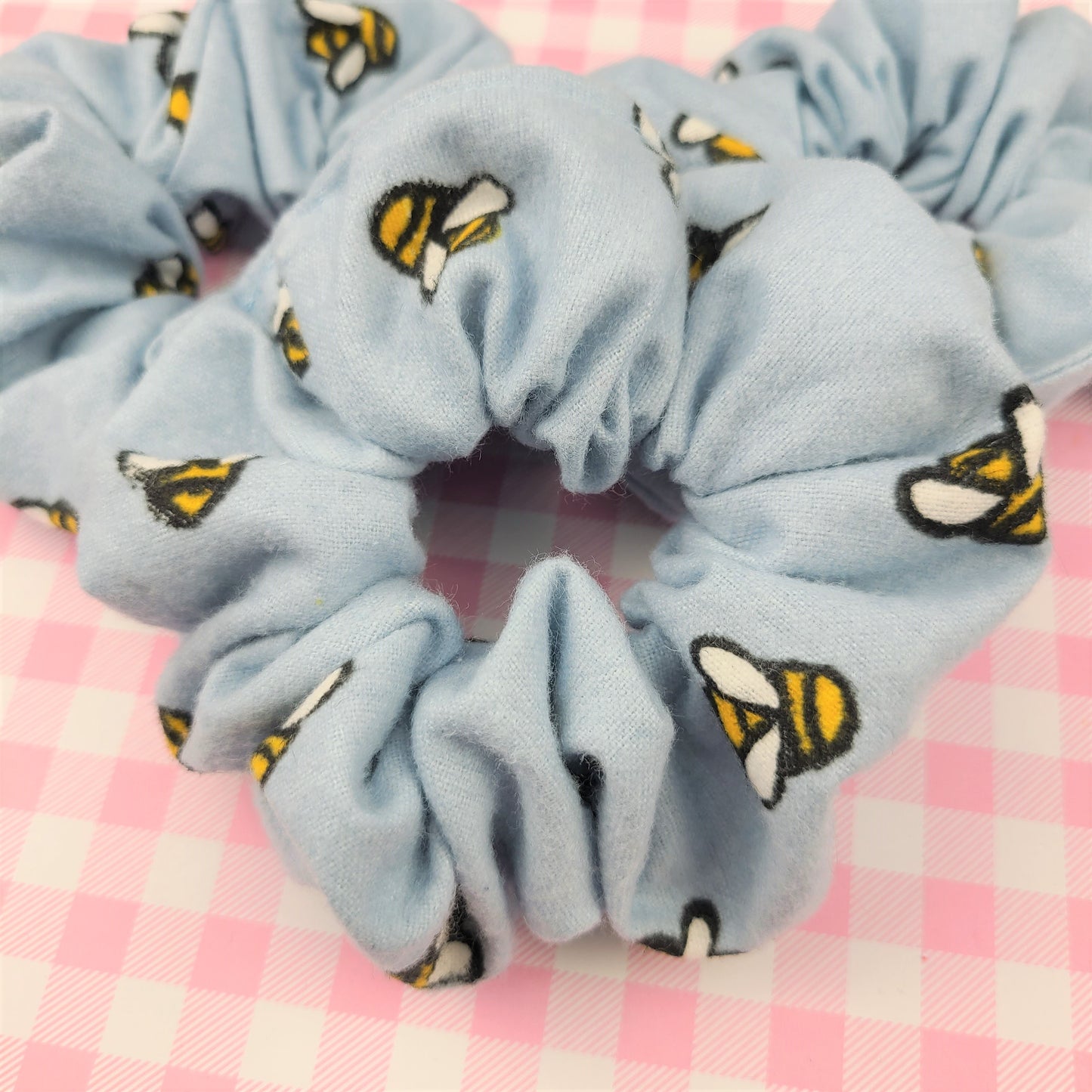 Bee Flannel Scrunchie