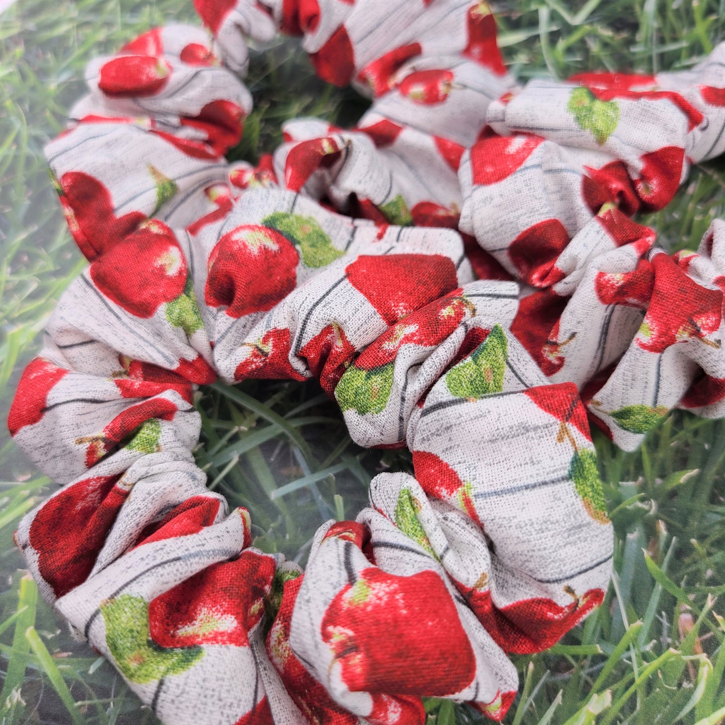Apple Bunch Cotton Scrunchie