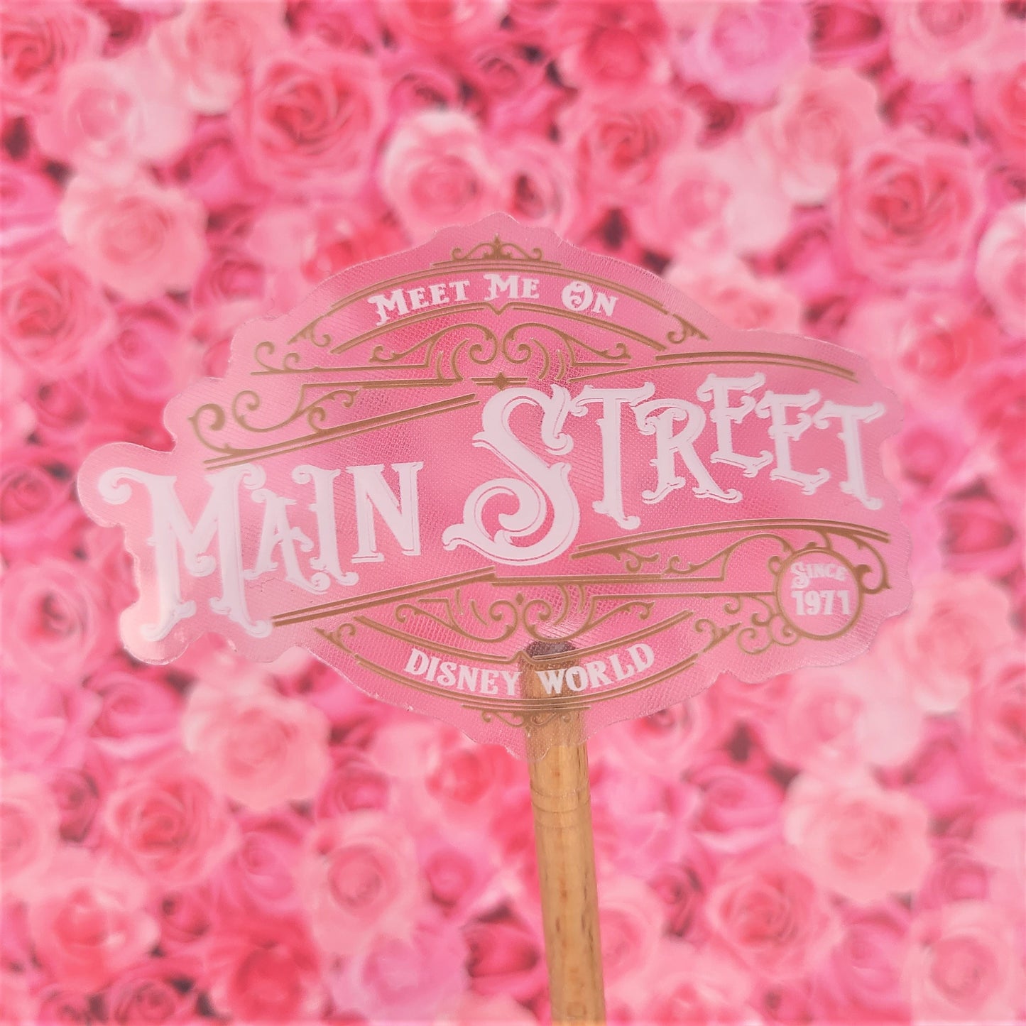 Meet Me on Main Street Clear Vinyl Sticker