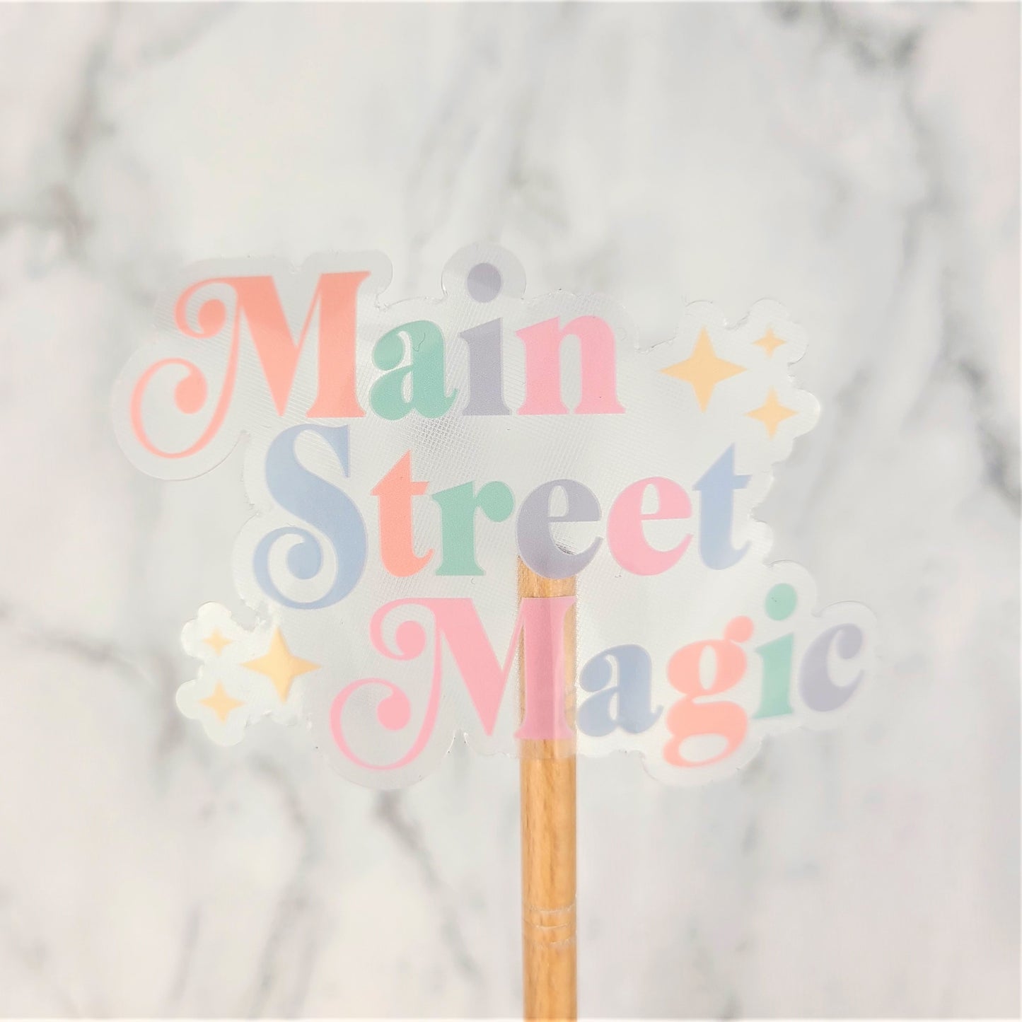 Main Street Magic Clear Vinyl Sticker