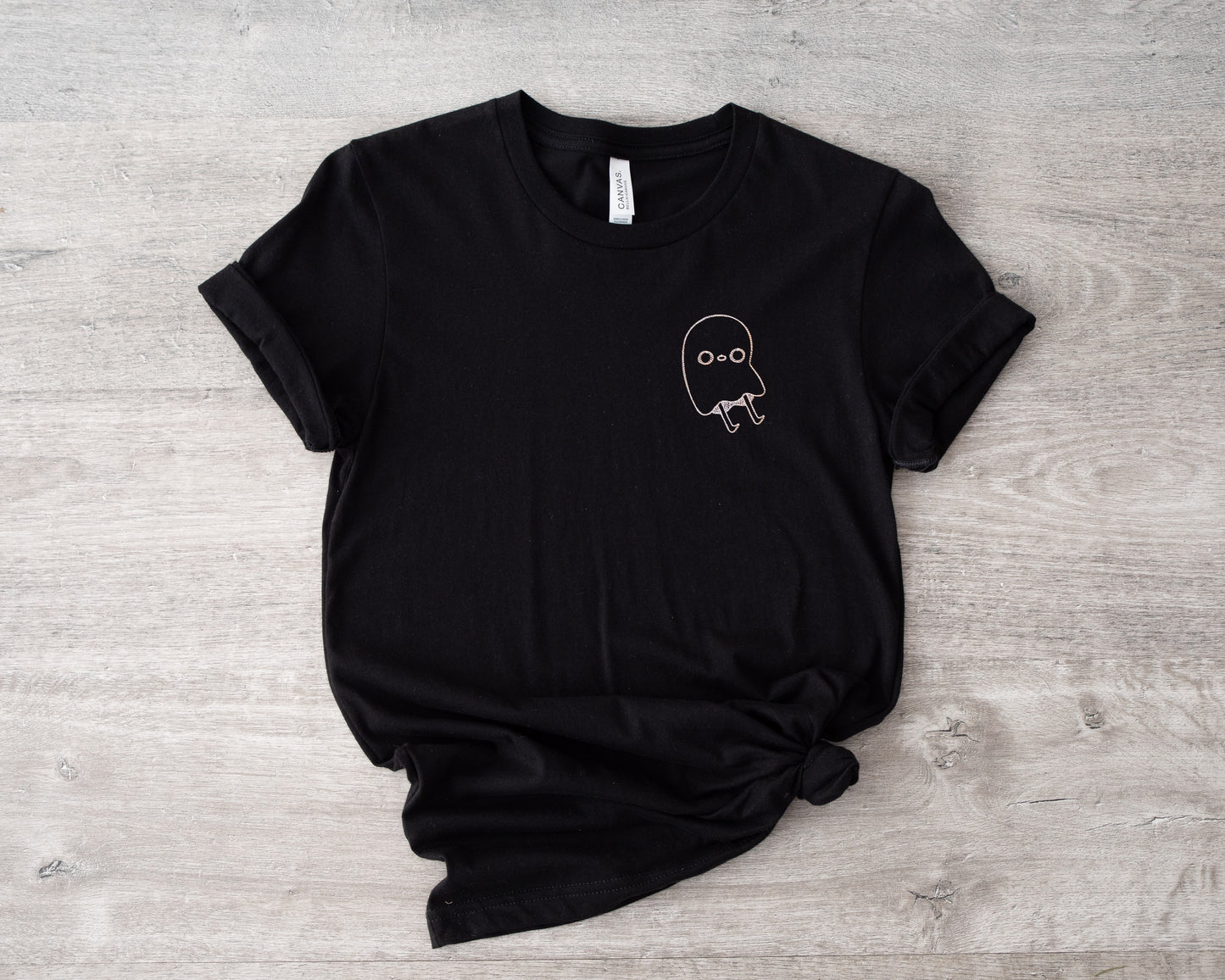 Creepy Little Ghost Embroidered Tee
