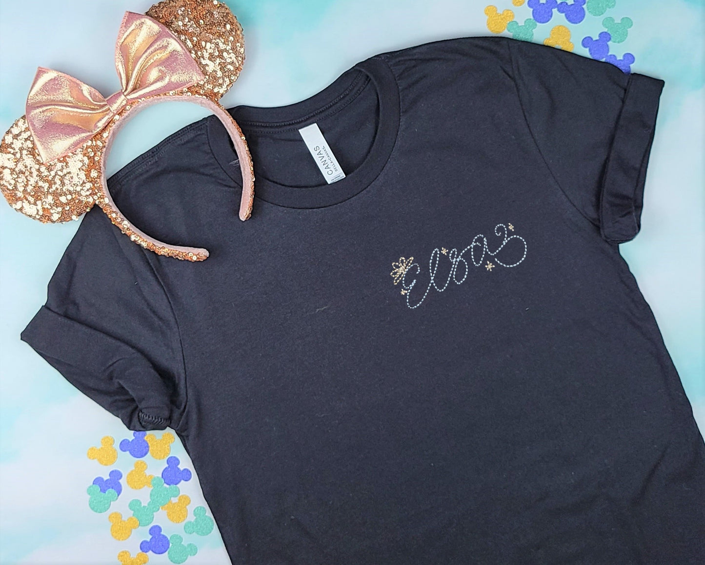 Elsa Autograph Black Tee