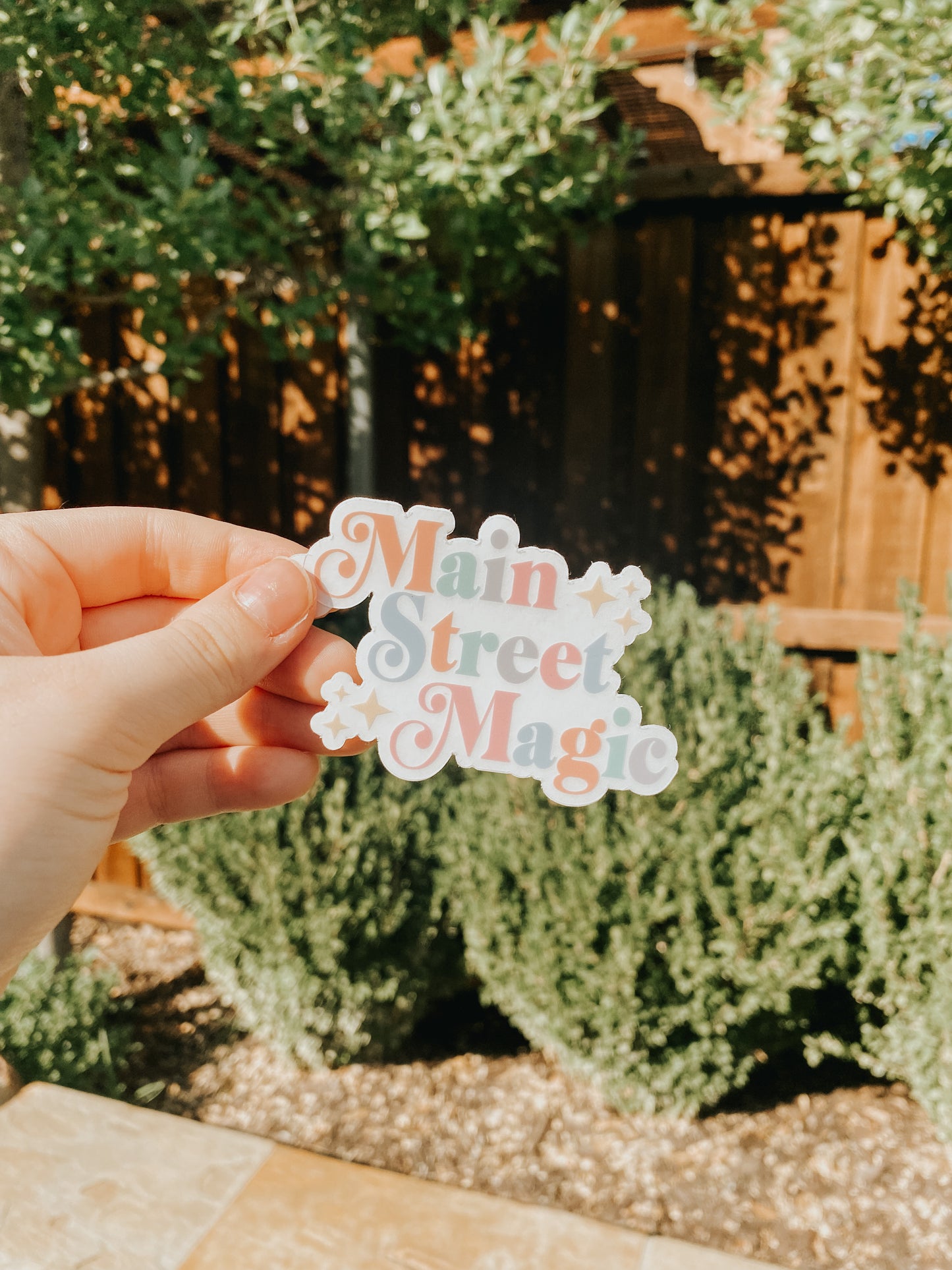 Main Street Magic Clear Vinyl Sticker