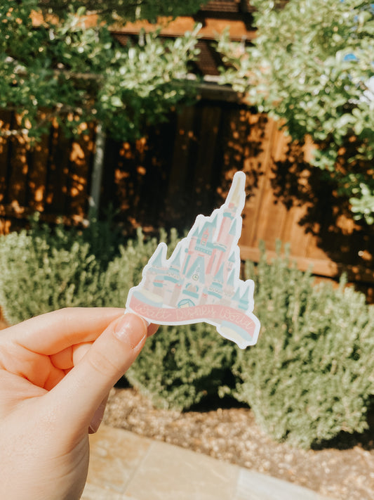 Magic Kingdom Cinderella Castle Vinyl Sticker