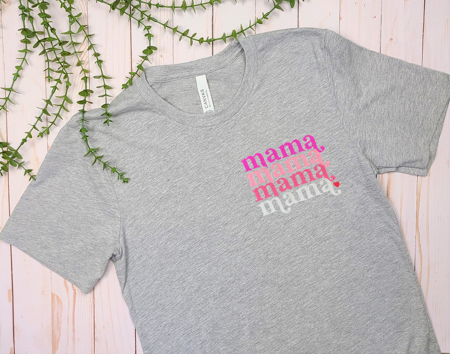 Mama x4 Embroidered Tee