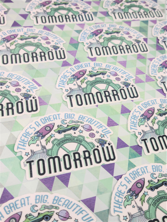 Tomorrowland Magic Kingdom Vinyl Sticker