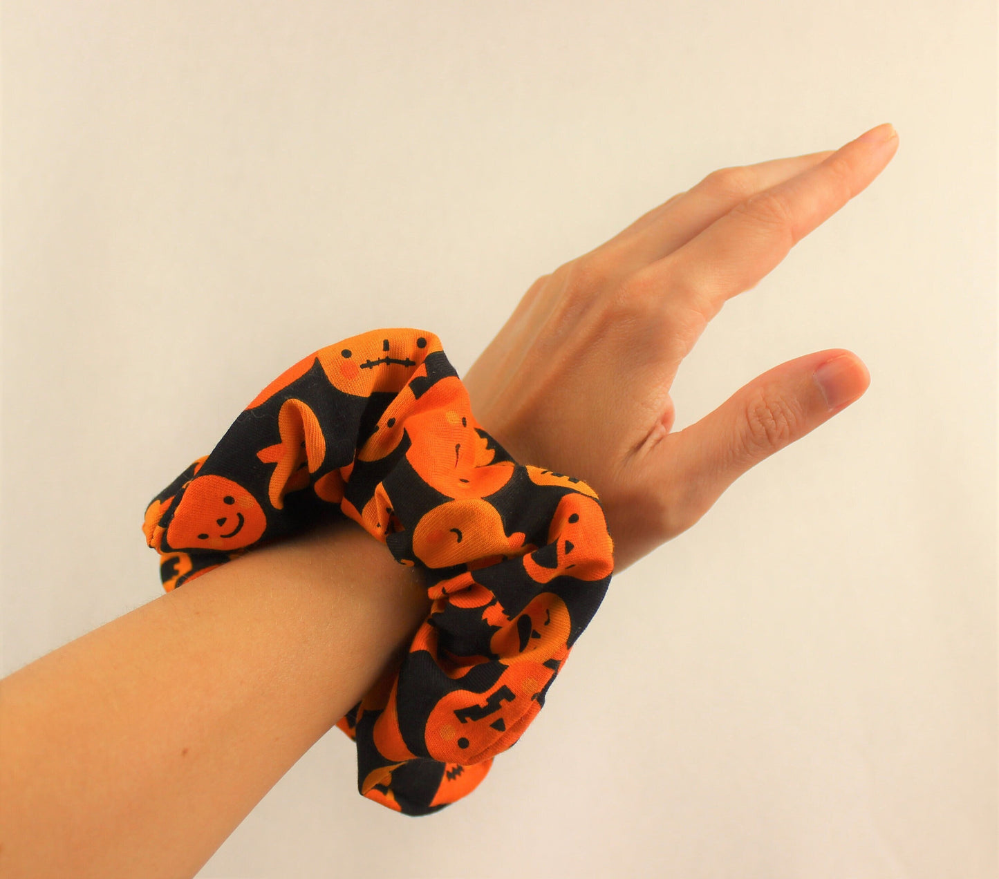 Cute Pumpkin Cotton Scrunchie