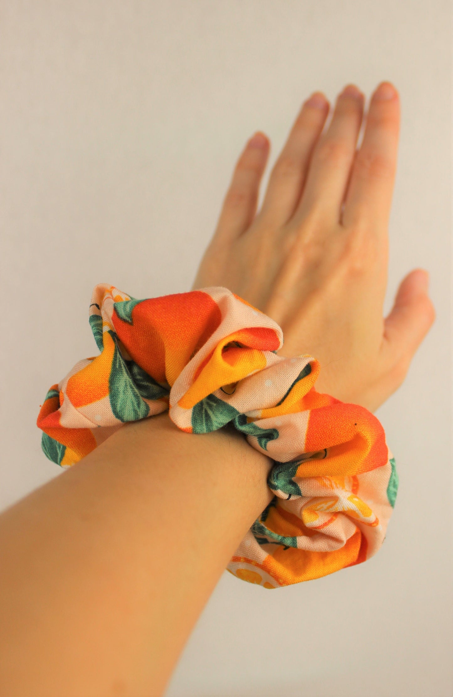 Orange Slice Cotton Scrunchie