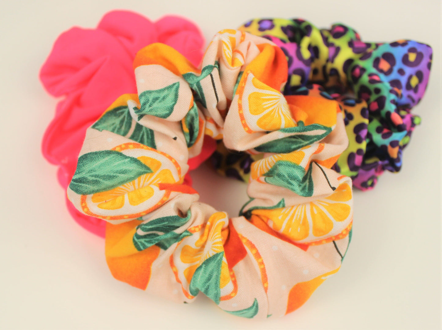 Orange Slice Cotton Scrunchie