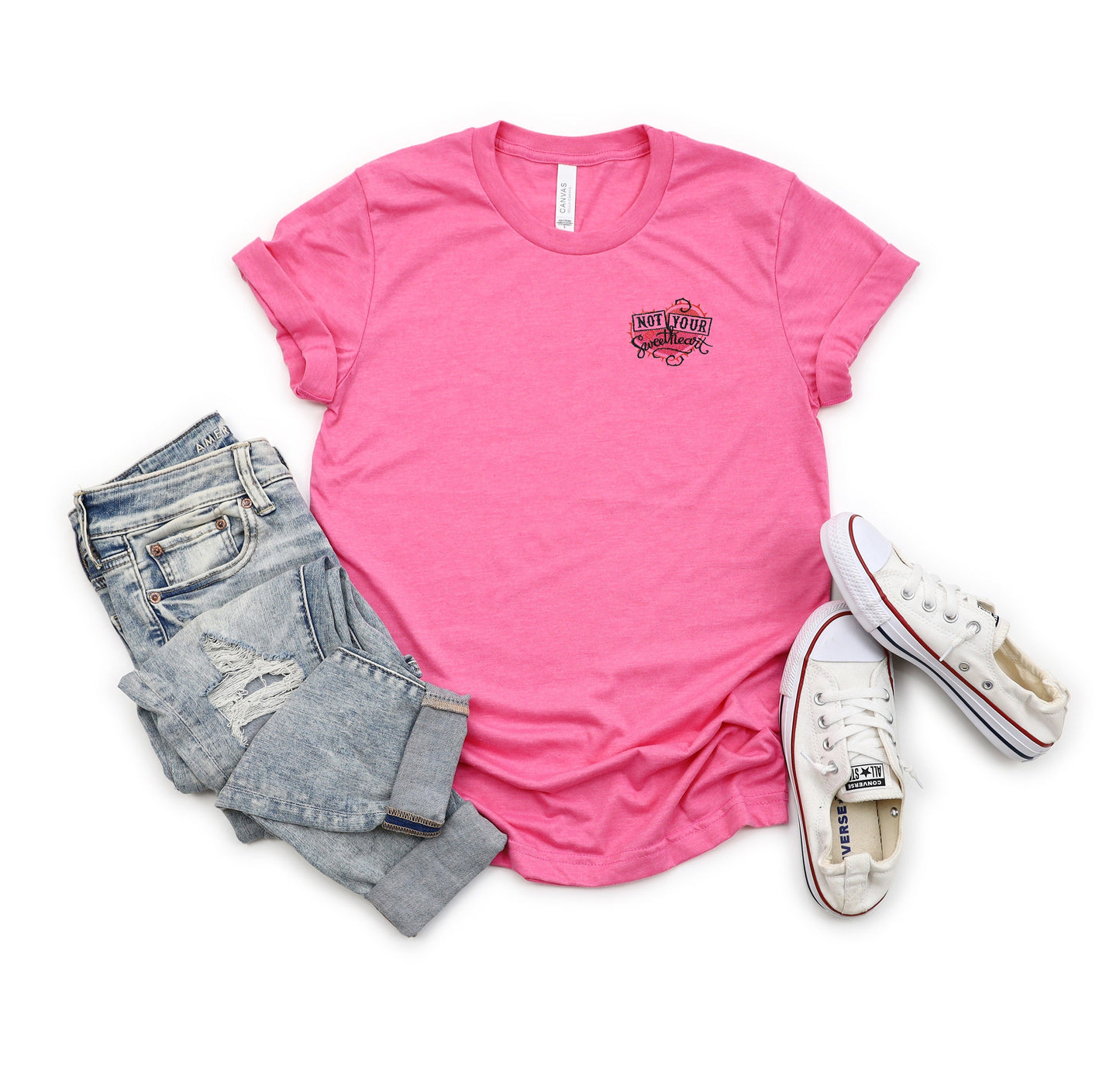 Not Your Sweetheart Embroidered Unisex Tee