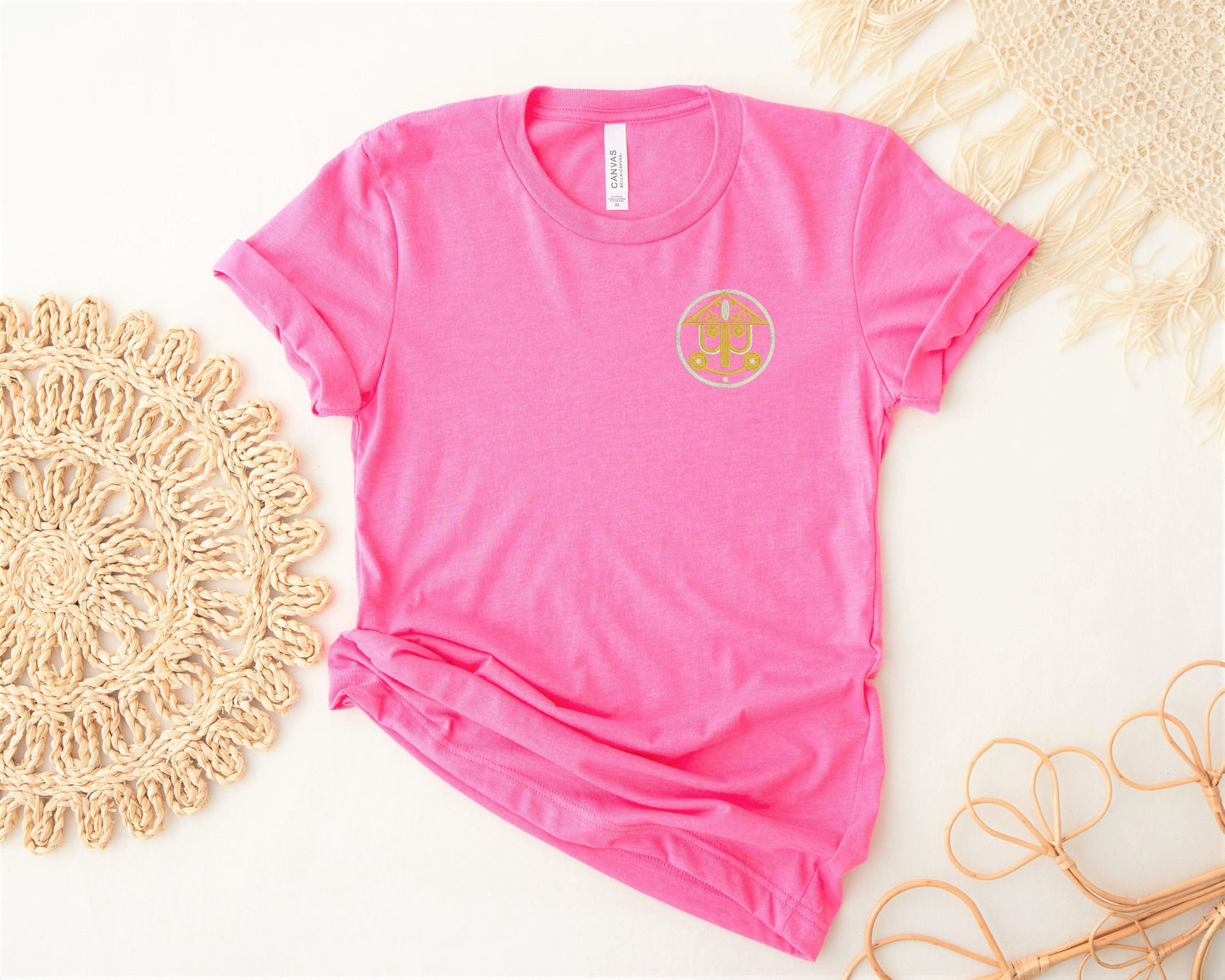 It's a Small World Clock Face Embroidered Shirt