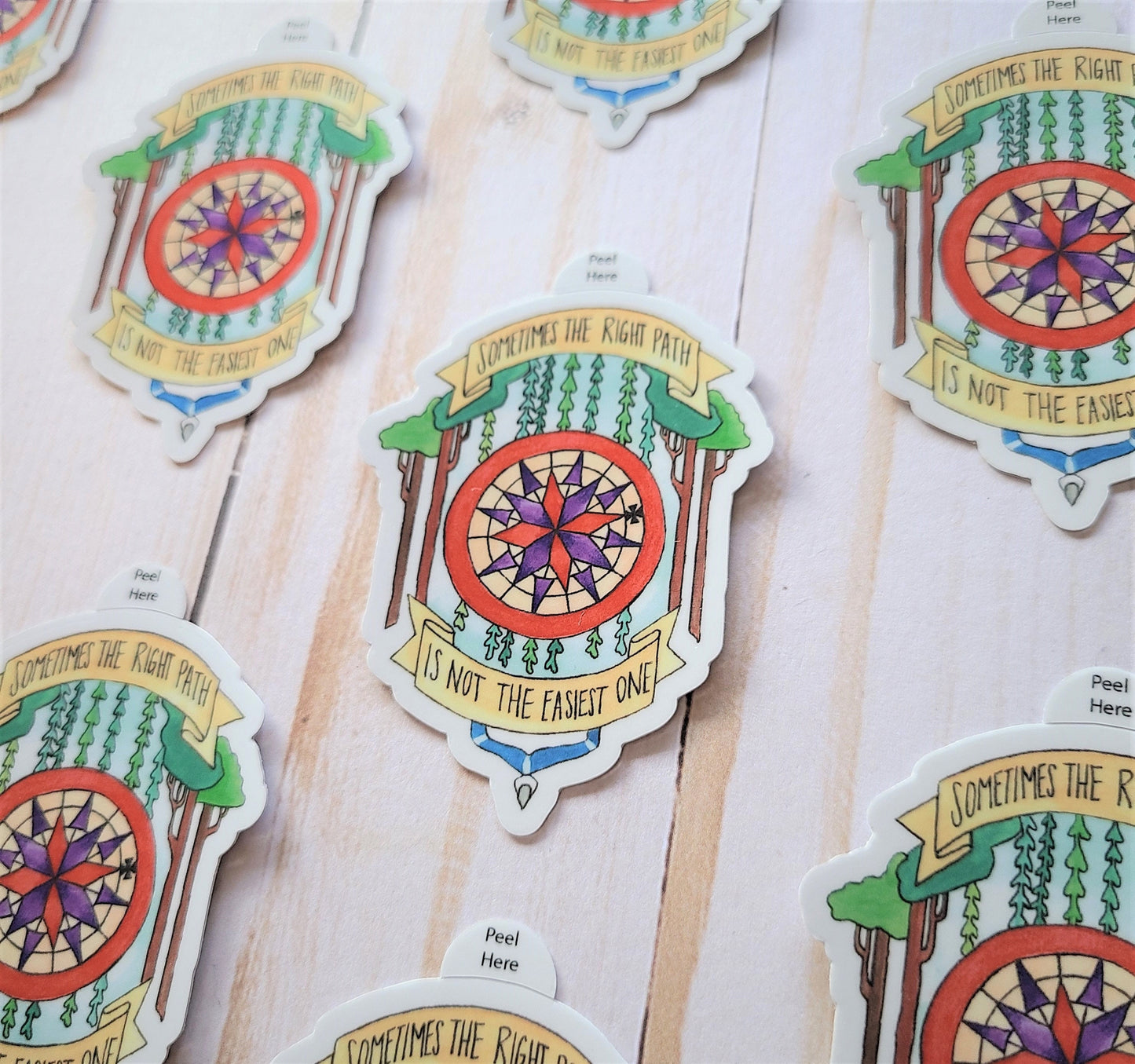 Sometimes the Right Path Isn't the Easiest One Vinyl Sticker