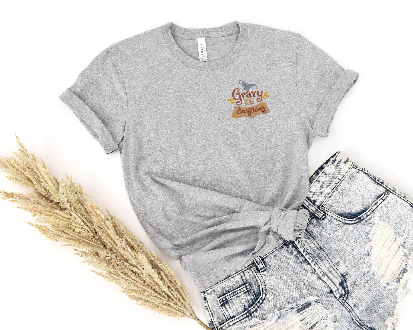 Embroidered Gravy on Everything Tee
