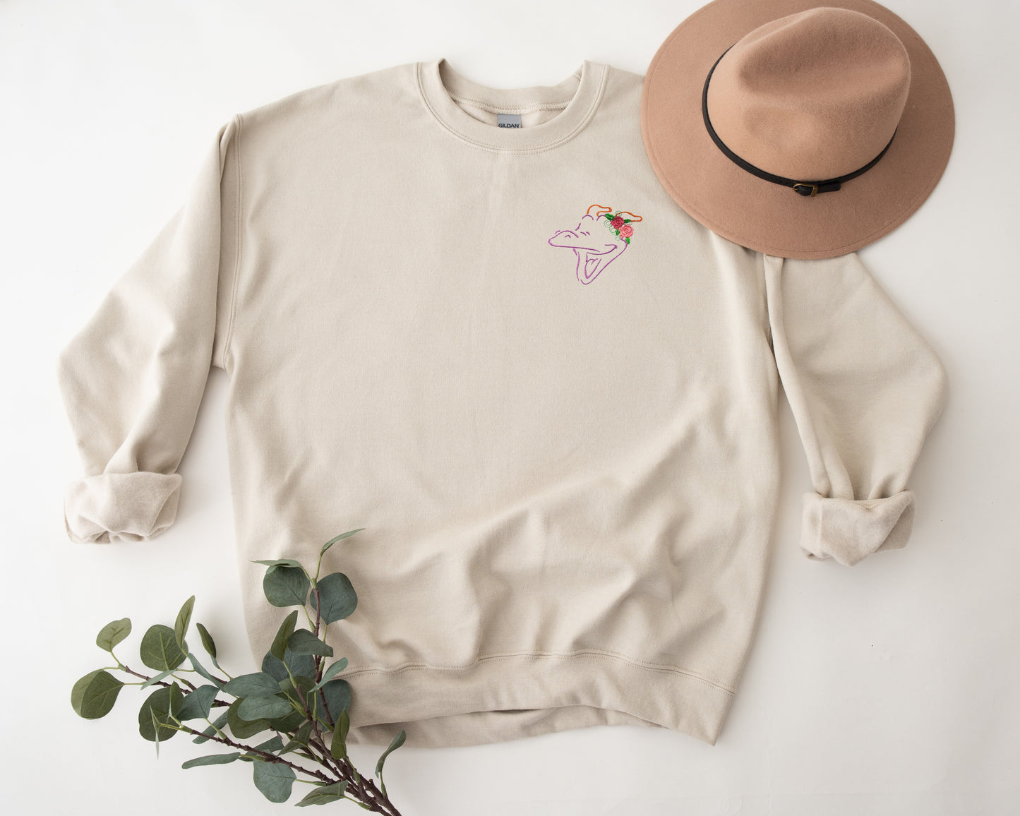 Figment Flower and Garden Festival Embroidered Unisex Crewneck Sweater