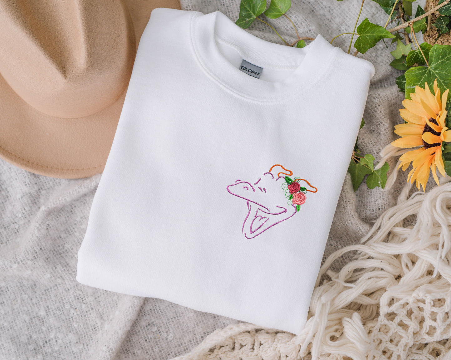 Figment Flower and Garden Festival Embroidered Unisex Crewneck Sweater