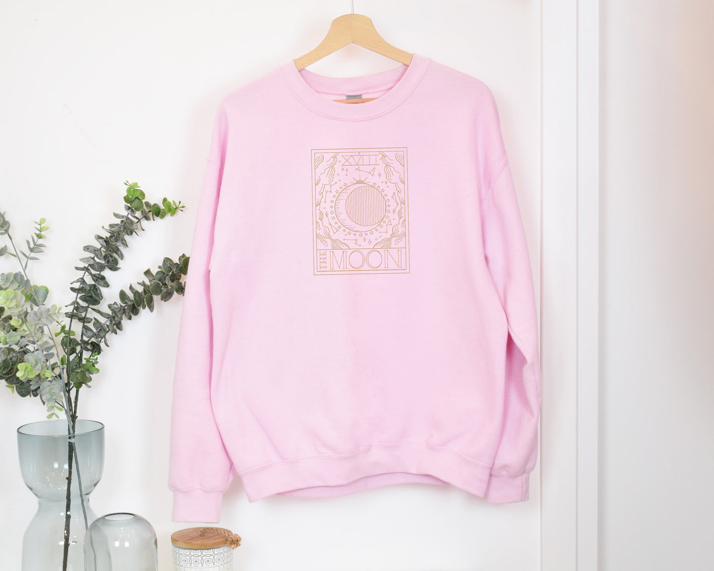 Embroidered Moon Tarot Unisex Crewneck Sweatshirt