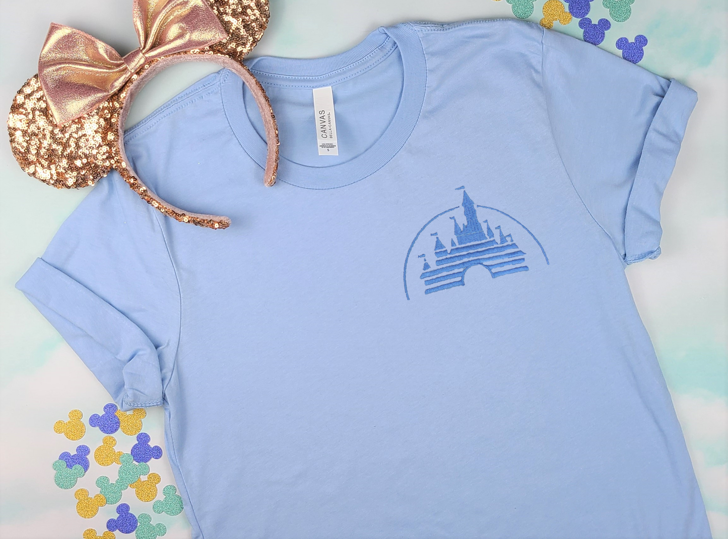 Vintage Disney Movie Castle Embroidered Tee