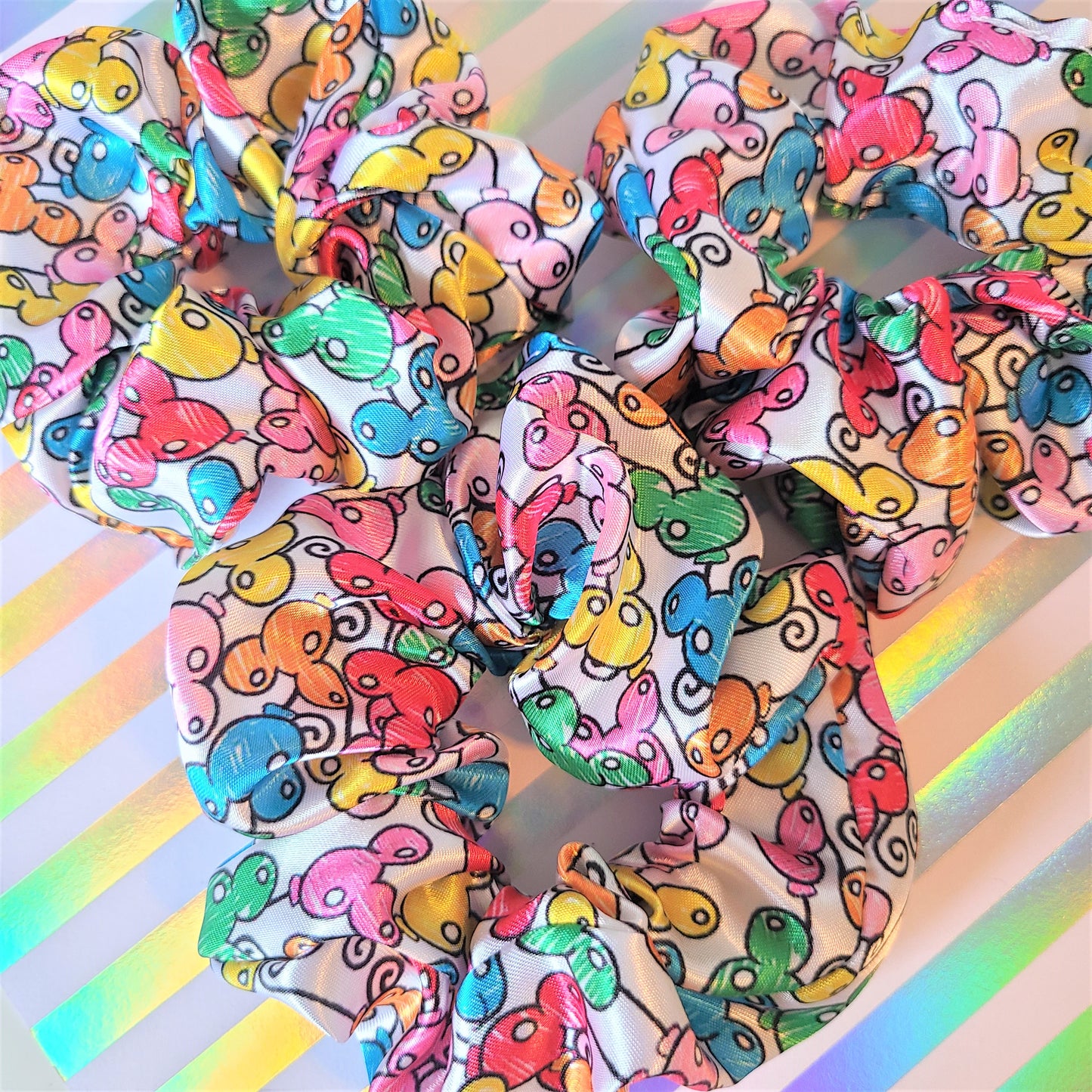 Mickey Balloons Scrunchie