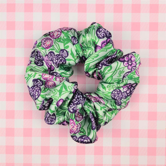 Spring Floral Hidden Mickey Scrunchie