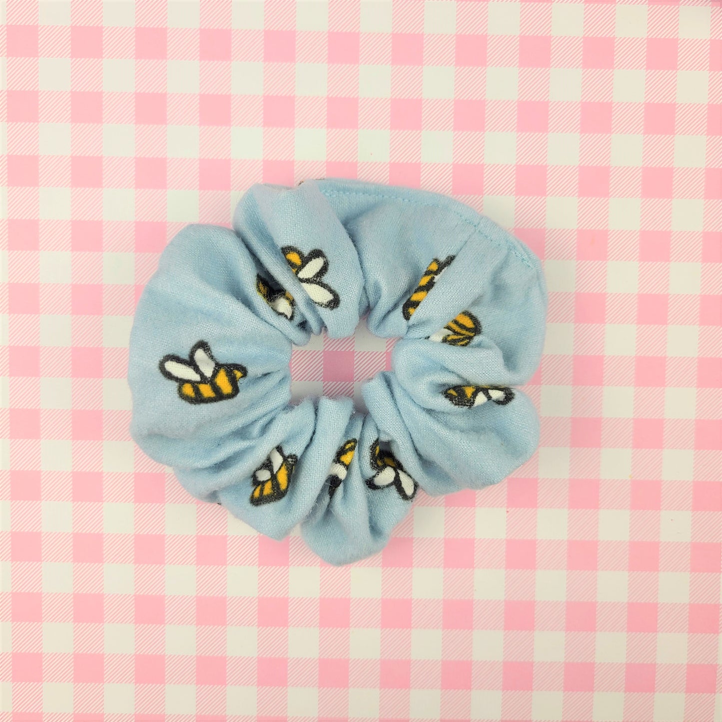 Bee Flannel Scrunchie