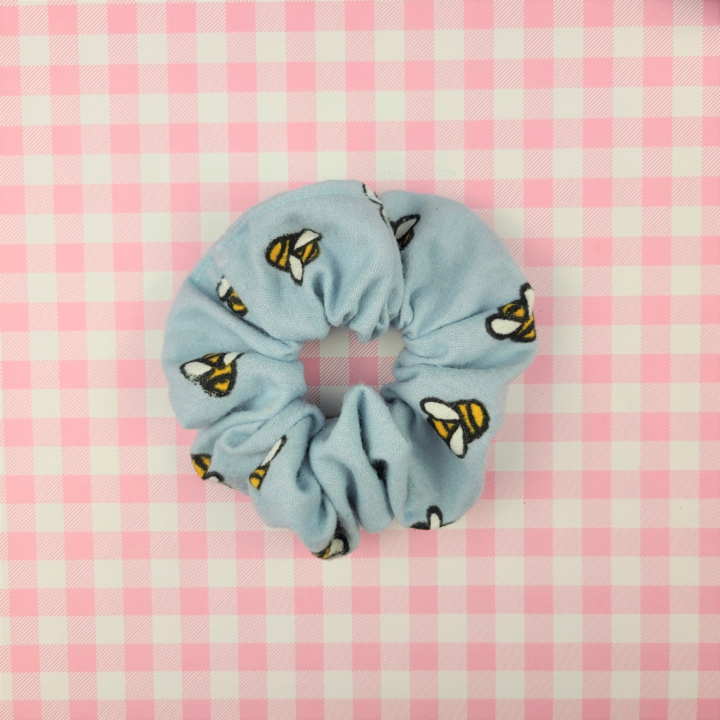 Bee Flannel Scrunchie