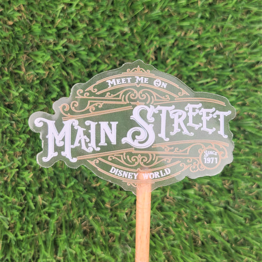 Meet Me on Main Street Clear Vinyl Sticker