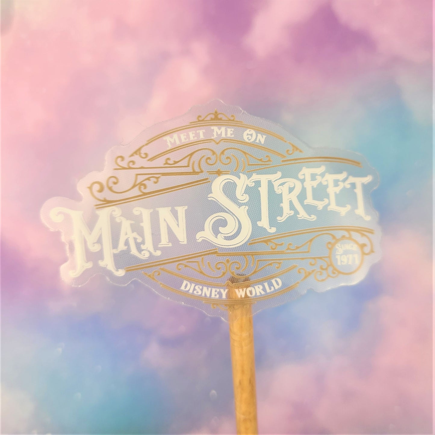 Meet Me on Main Street Clear Vinyl Sticker