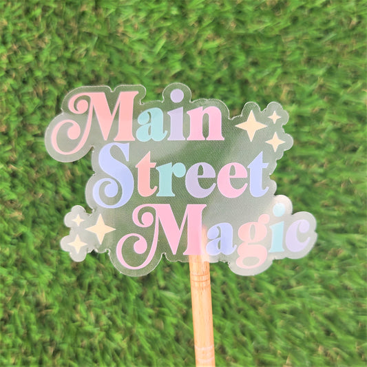 Main Street Magic Clear Vinyl Sticker