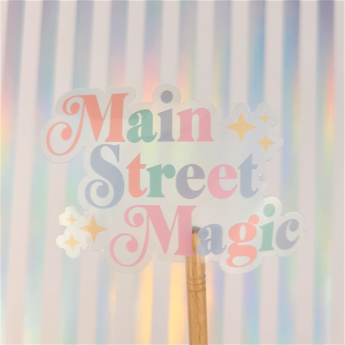 Main Street Magic Clear Vinyl Sticker