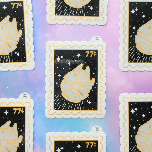 Millennium Falcon Stamp Vinyl Sticker
