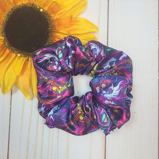 Villains Allover Satin Scrunchie