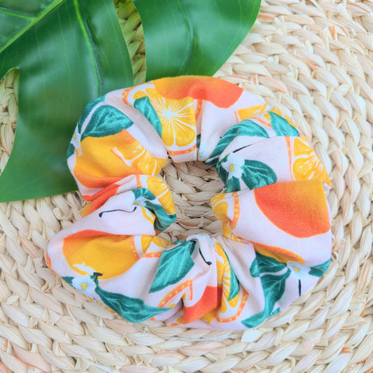 Orange Slice Cotton Scrunchie