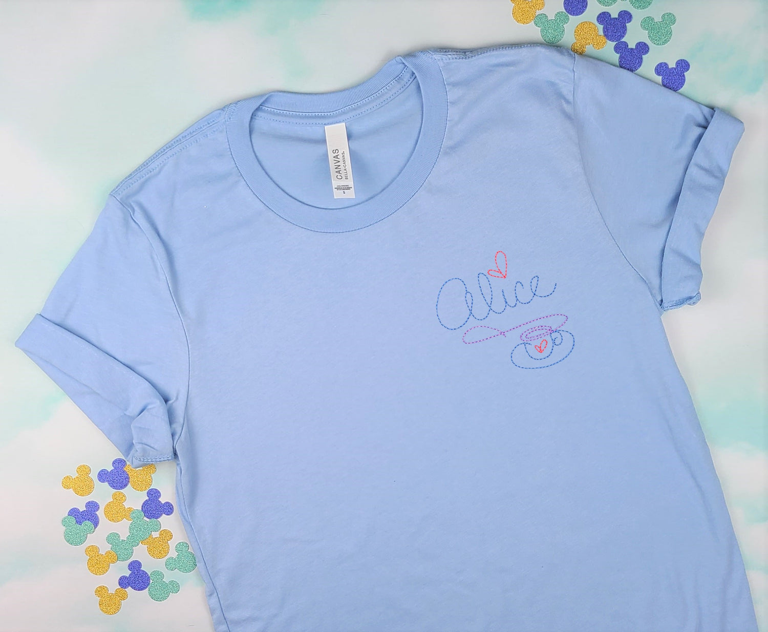 Alice in Wonderland Autograph Blue Tee