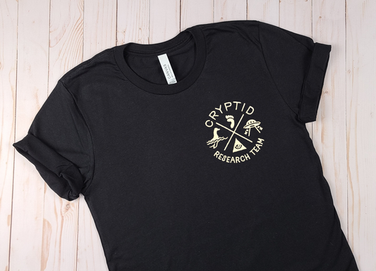 Cryptid Research Team Embroidered Tee