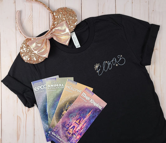 Elsa Autograph Black Tee