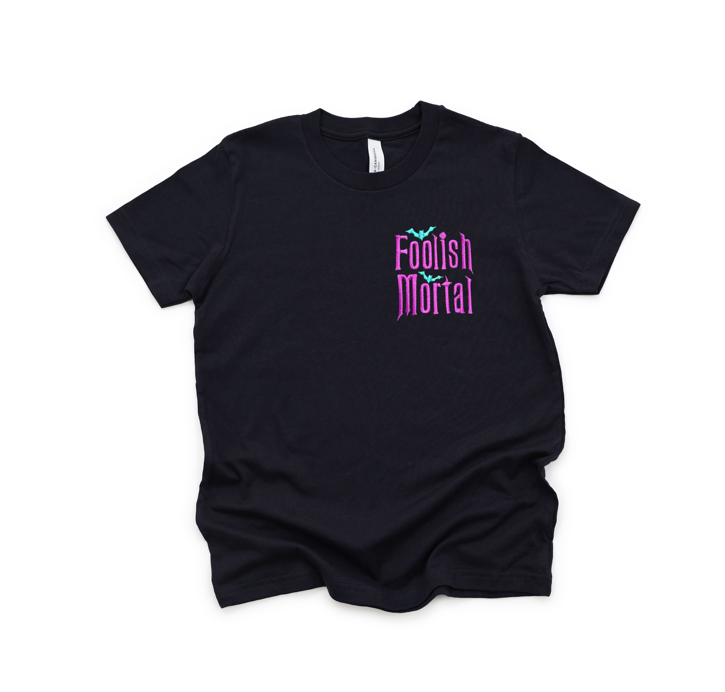 Youth Foolish Mortal Embroidered Tee