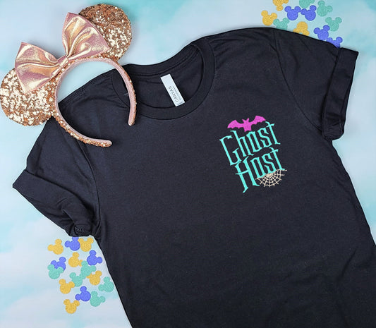 Ghost Host Black Embroidered Tee