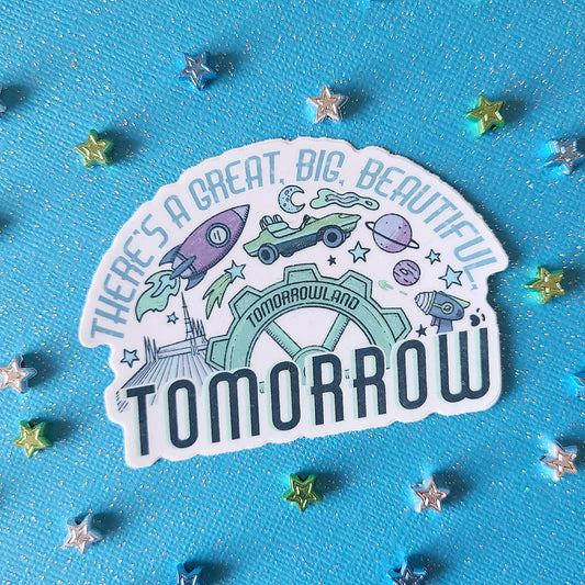 Tomorrowland Magic Kingdom Vinyl Sticker