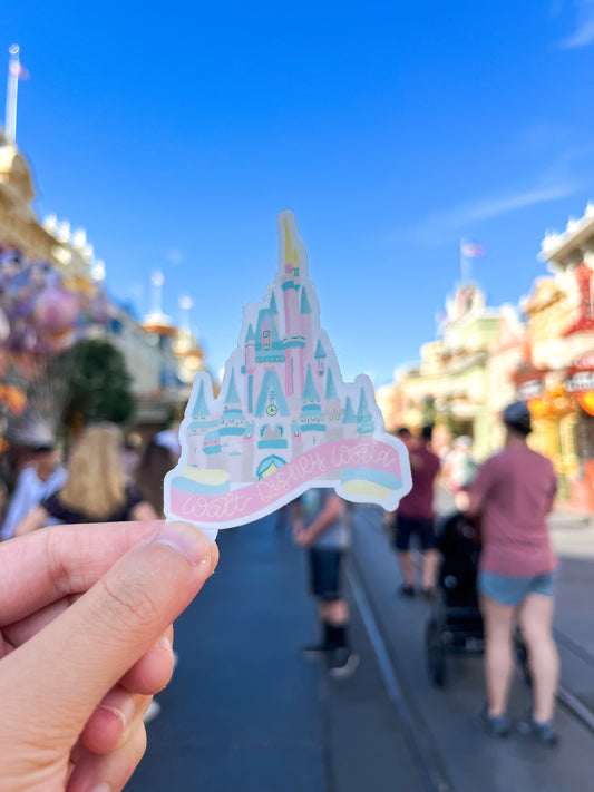 Magic Kingdom Cinderella Castle Vinyl Sticker