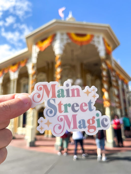 Main Street Magic Clear Vinyl Sticker