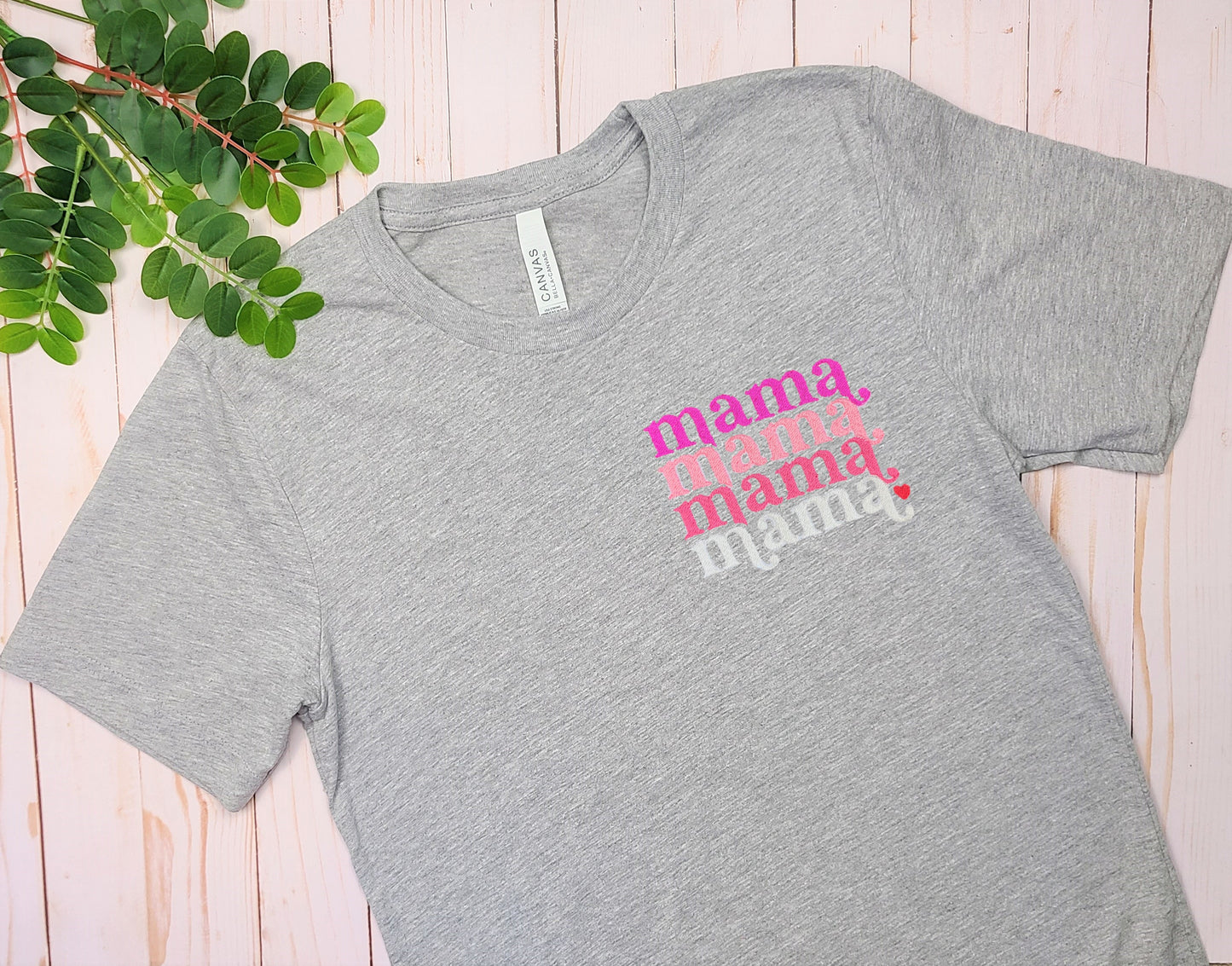 Mama x4 Embroidered Tee