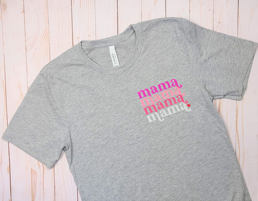 Mama x4 Embroidered Tee