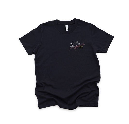 Mickey Mouse Autograph Youth Shirt Black