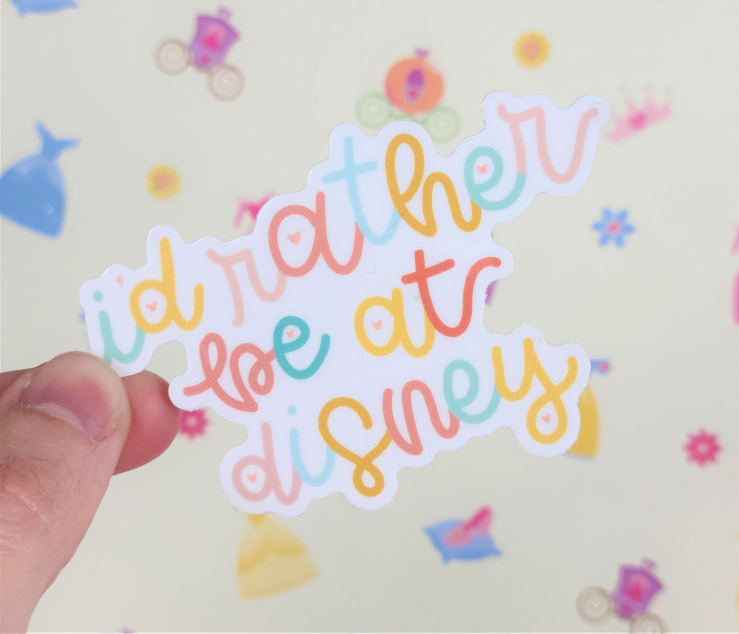 I'd Rather Be At Disney Vinyl Sticker