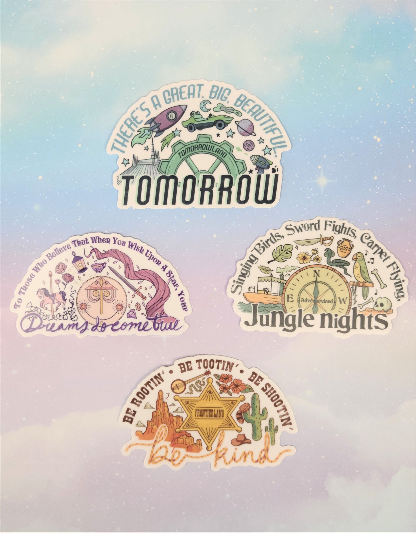 Tomorrowland Magic Kingdom Vinyl Sticker