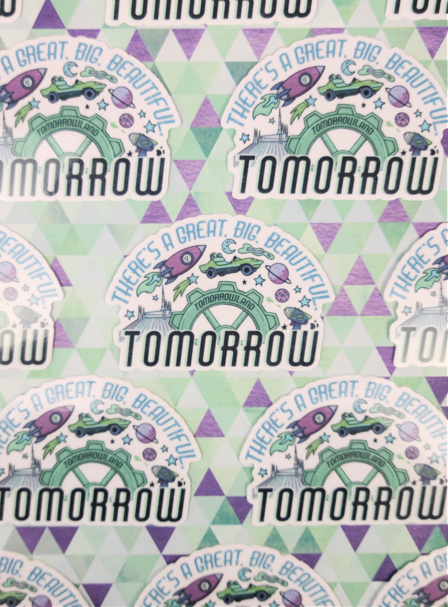 Tomorrowland Magic Kingdom Vinyl Sticker