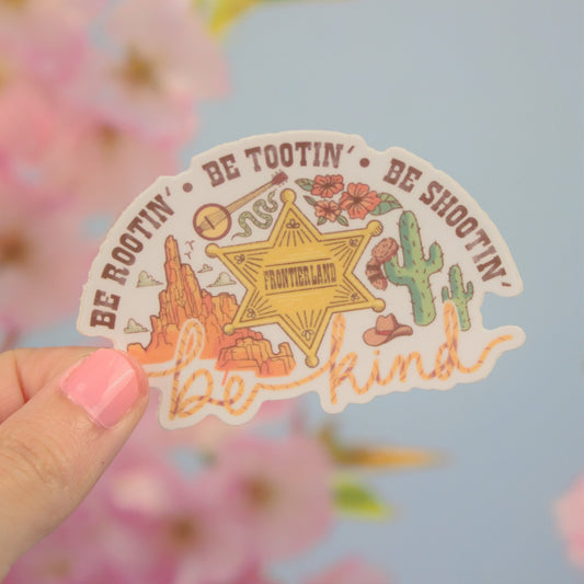 Frontierland Magic Kingdom Vinyl Sticker