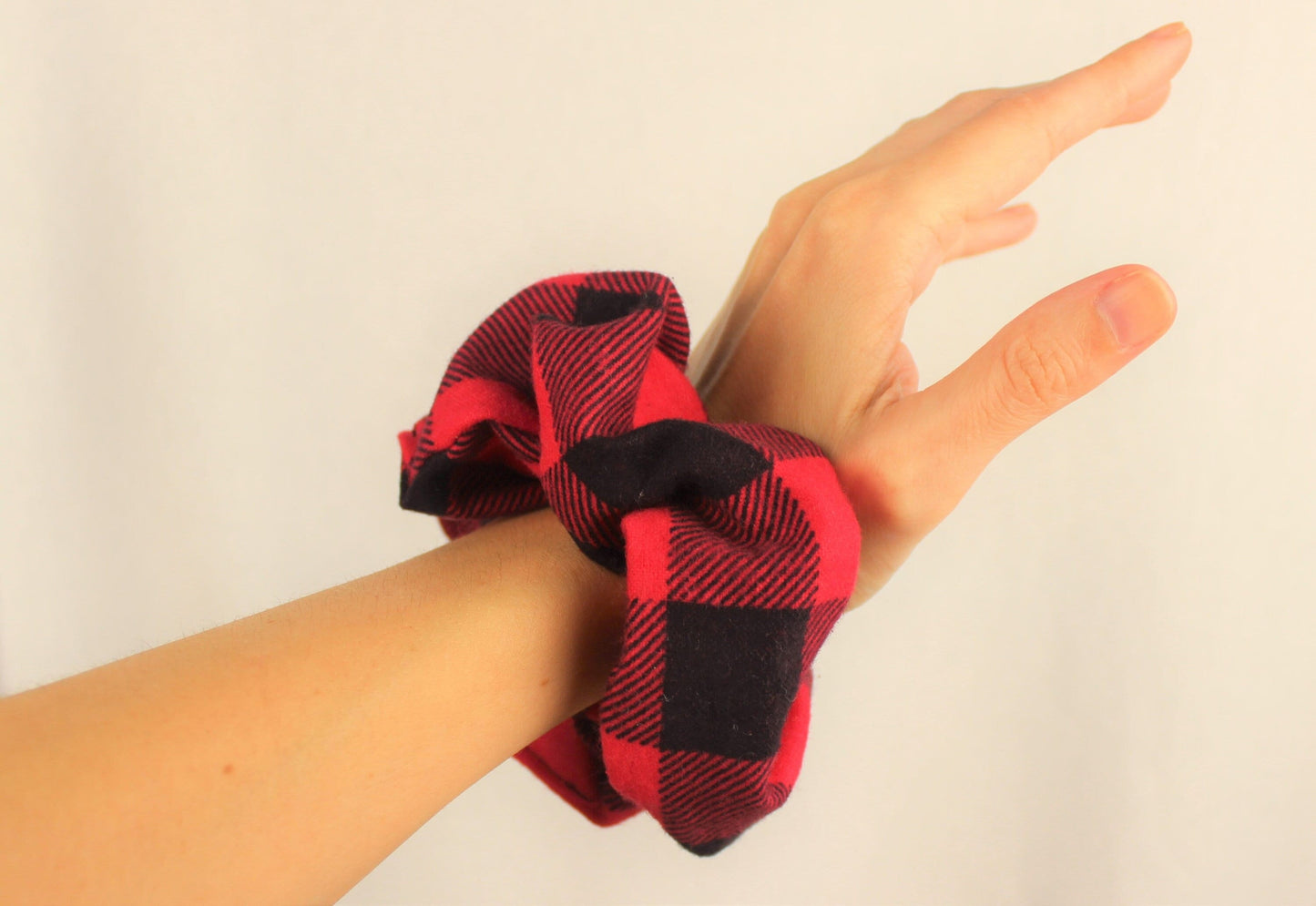 Cozy Flannel Buffalo Plaid Scrunchie